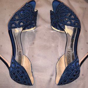 BADGLEY MISCHKA satin pumps